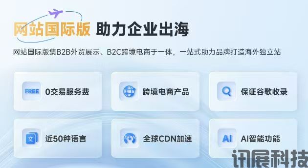 讯展云站外贸国际站震撼登场，开启跨境新征程